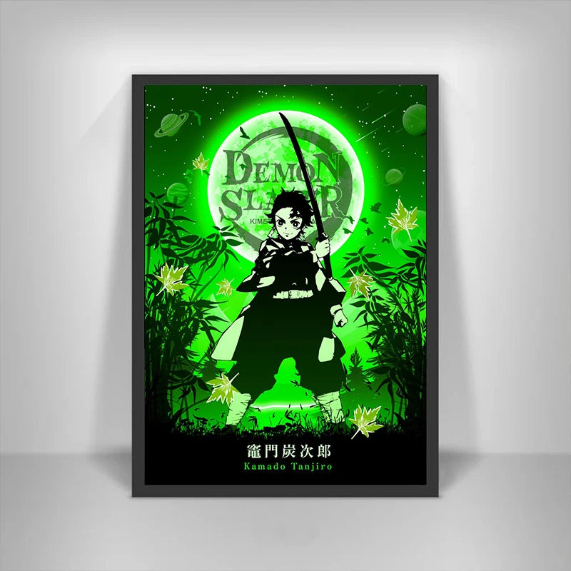 Moon Posters Canvas Painting | Decor | Demon Slayer