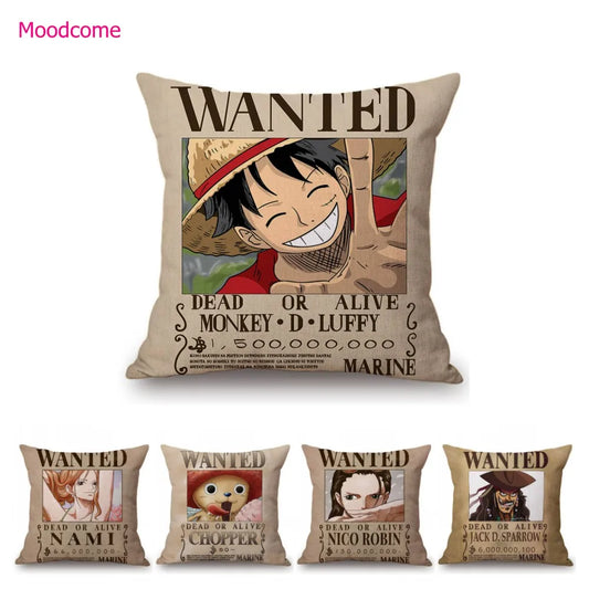 Vintage Poster OP Wanted Art Pillow Case | Pillow Case | One Piece