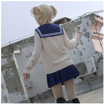 Himiko Toga Cosplay Costumes Knitted Coat Sailor Suit Skirt Jk Uniform | Halloween Costume | My Hero Academia