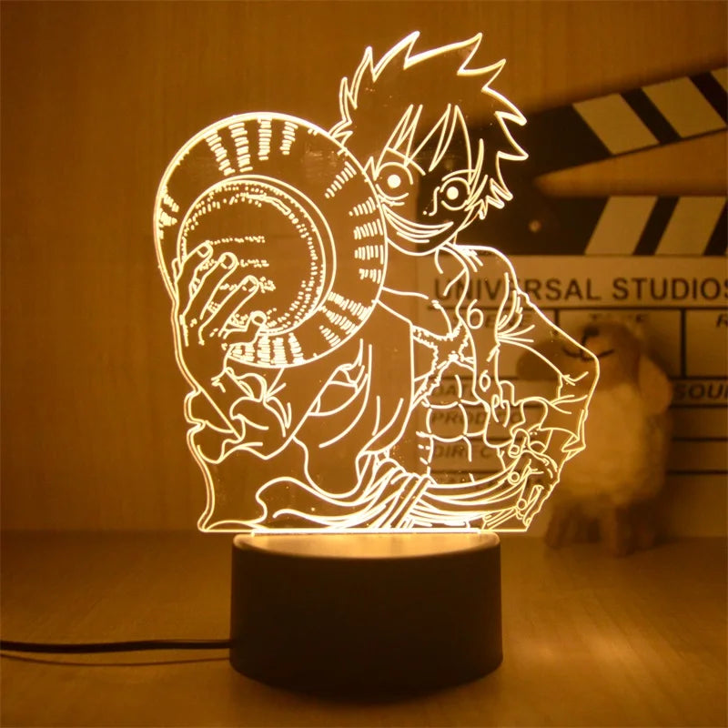 One Piece Luffy Figure 3D Illusion LED Night Light | Night Light | One Piece