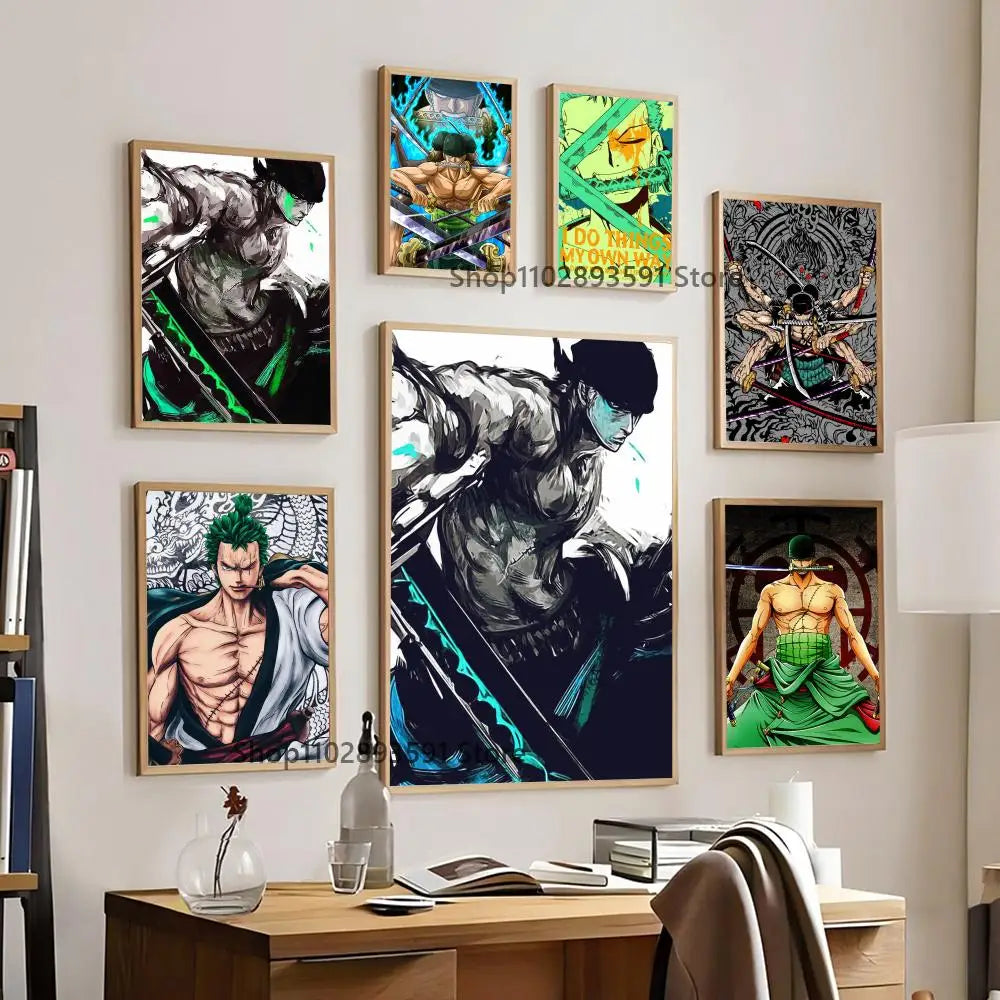 1pc One Piece Roronoa Zoro Poster Paper Print | Poster | One Piece