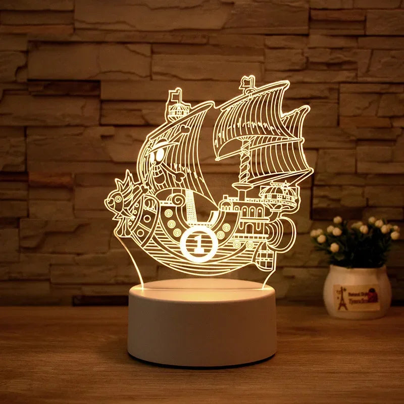 One Piece Lamp Acrylic Night Light | Night Light | One Piece