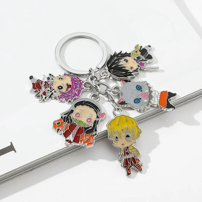 Agatsuma Zenitsu Hashibira Inosuke Figure Doll Pendant Keychain | Accessories | Demon Slayer