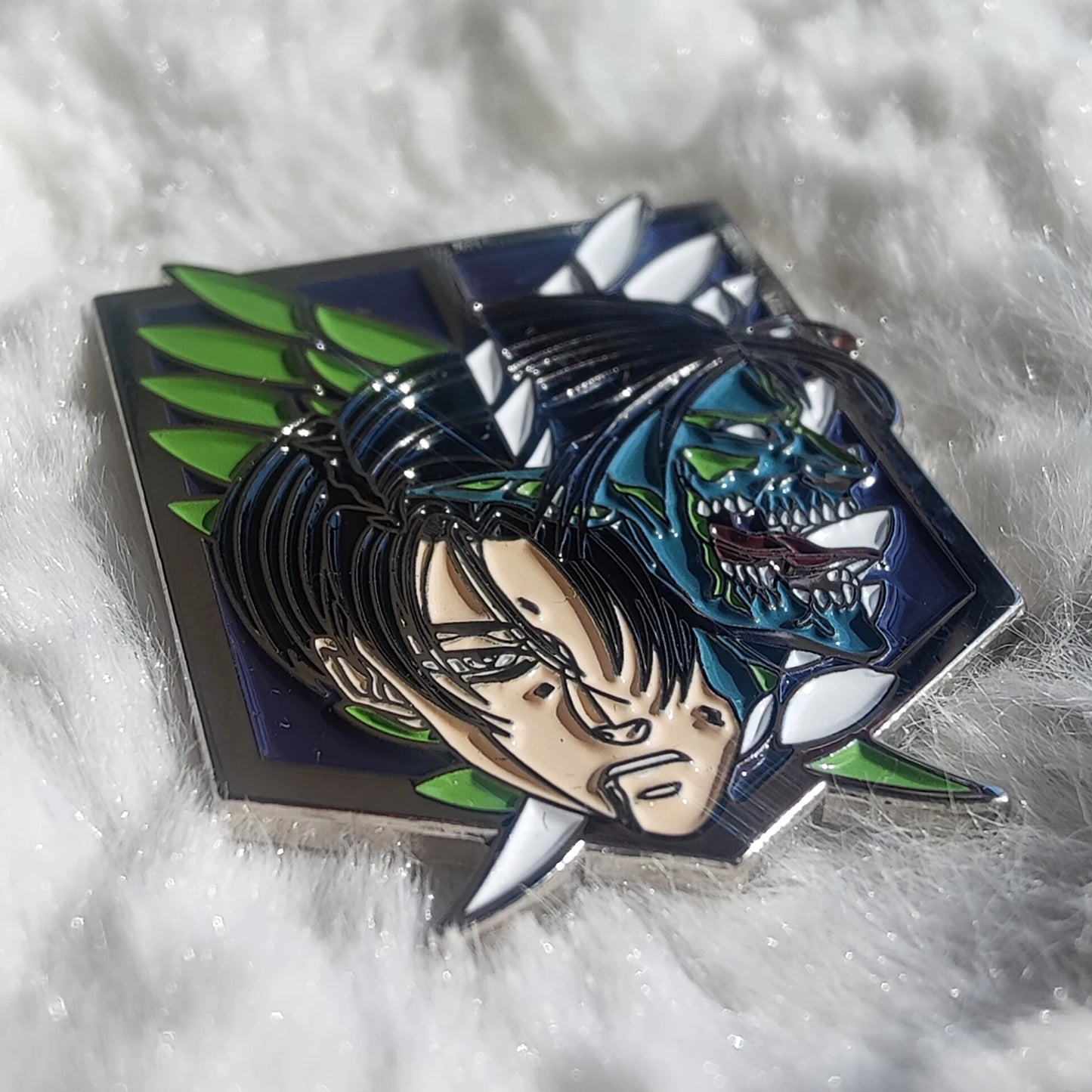 AoT Levi Enamel Pin Lapel Brooch | Jewelry Accessory | Attack on Titan