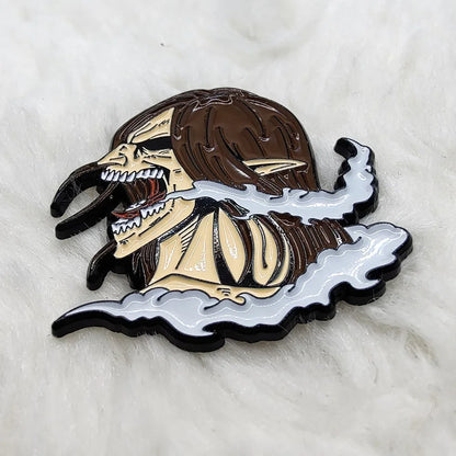 Eren Yeager Shingeki No Kyojin Enamel Pin | Lapel Brooch | Attack on Titan