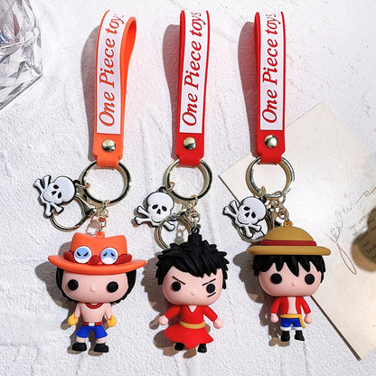 One Piece Keychain Luffy Zoro Portgas·D· Ace | Keychain | One Piece