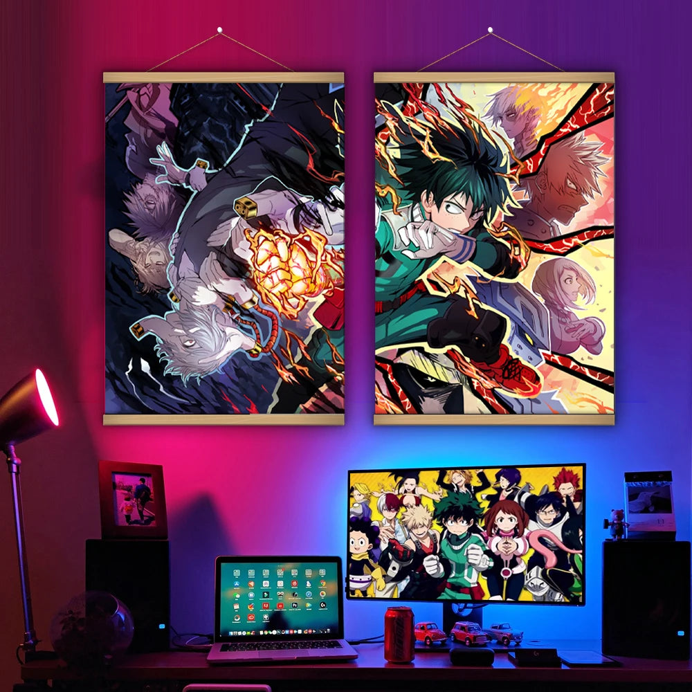 MHA Deku Wall Poster Canvas Print | Art Print | My Hero Academia