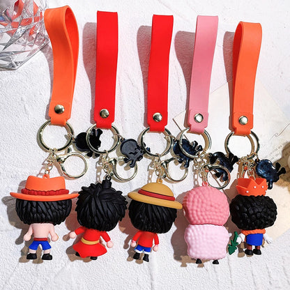 One Piece Keychain Luffy Zoro Portgas·D· Ace | Keychain | One Piece