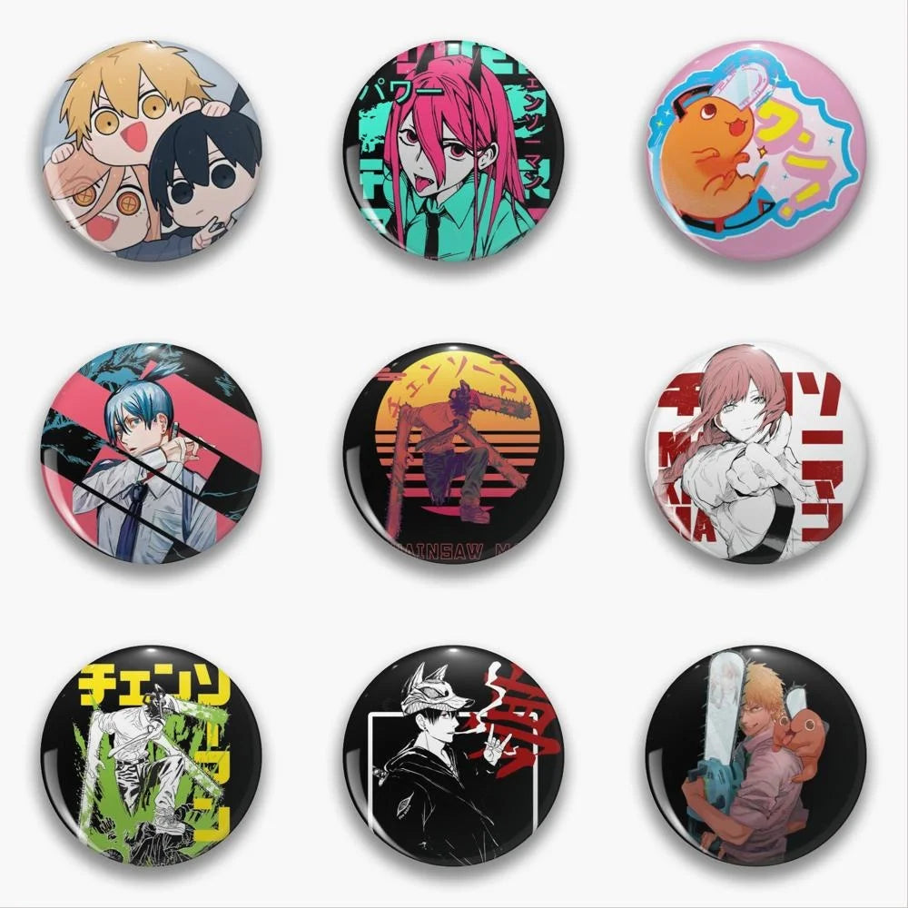 Broche Pin Lapel Manga Collar Shirt Pins | Pin | Chainsaw Man