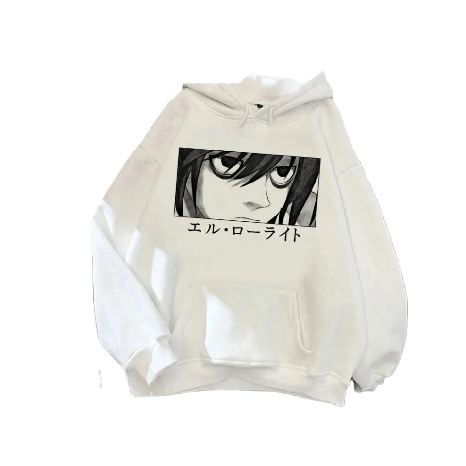 Death Note Hoodie Kawaii Mesa Aman Graphic | Hoodie | Death Note