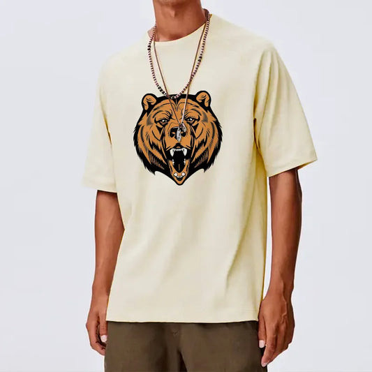 Free Ship Stylish Bear Print High Quality T-shirts | Jojo Bizarre Adventure Graphic Tee | One Piece