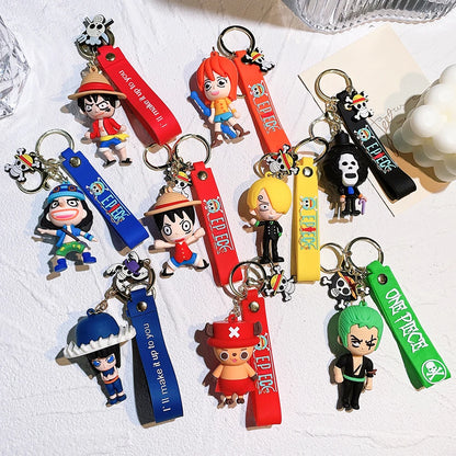 One Piece KeyChain Monkey D. Luffy Roronoa Zoro KeyRing | Keychain | One Piece