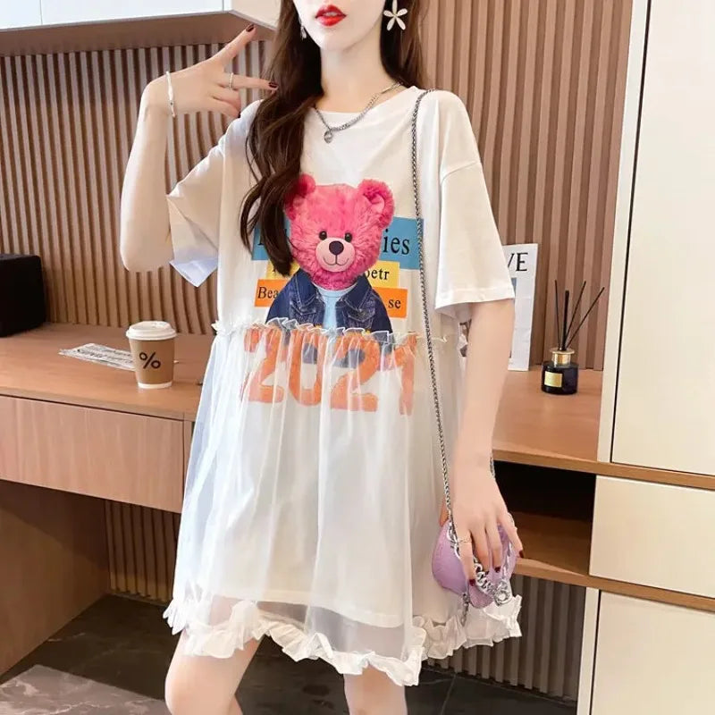 Cute Mesh Kawaii Graphic T-shirt | T-shirt | One Piece