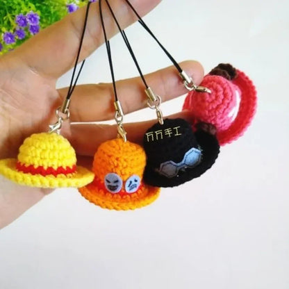 One Piece Luffy Ace Chopper Straw Hat Keychain | Keychain | One Piece