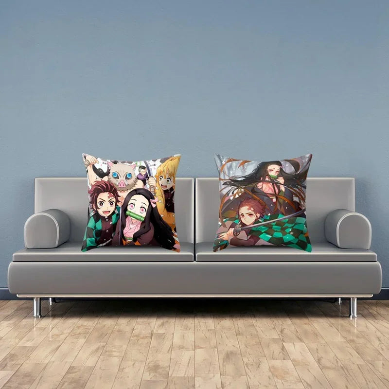 Printed Pillow Cover 45x45cm | Pillowcase | Demon Slayer