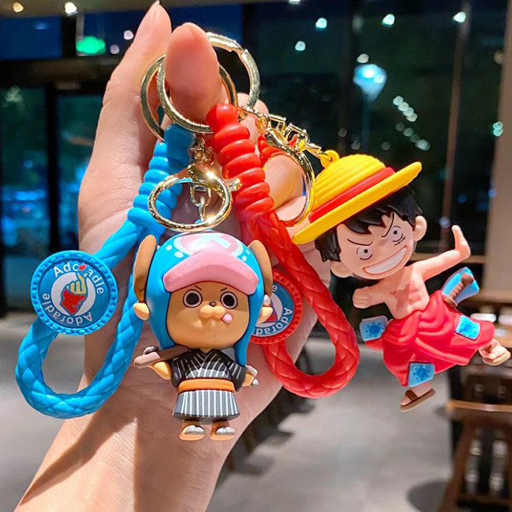 One Piece Monkey D. Luffy Keychain Key Rings Backpack Pendant Doll Accessories | Keychain | One Piece