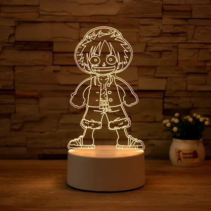 One Piece Lamp Acrylic Night Light | Night Light | One Piece