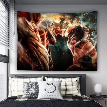 AoT Tapestry Wall Hanging Poster Decoration | Wall Decor | Attack on Titan