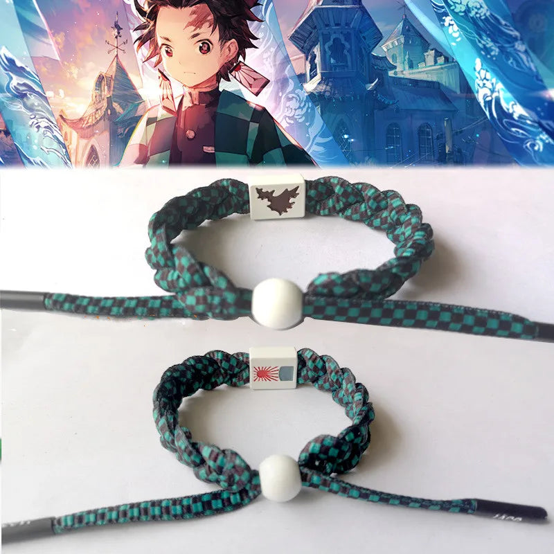 Tanjirou Nezuko Bracelet | Hand-Knitted Bracelet | Demon Slayer