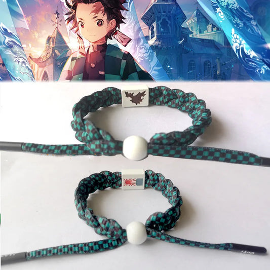 Tanjirou Nezuko Bracelet | Hand-Knitted Bracelet | Demon Slayer