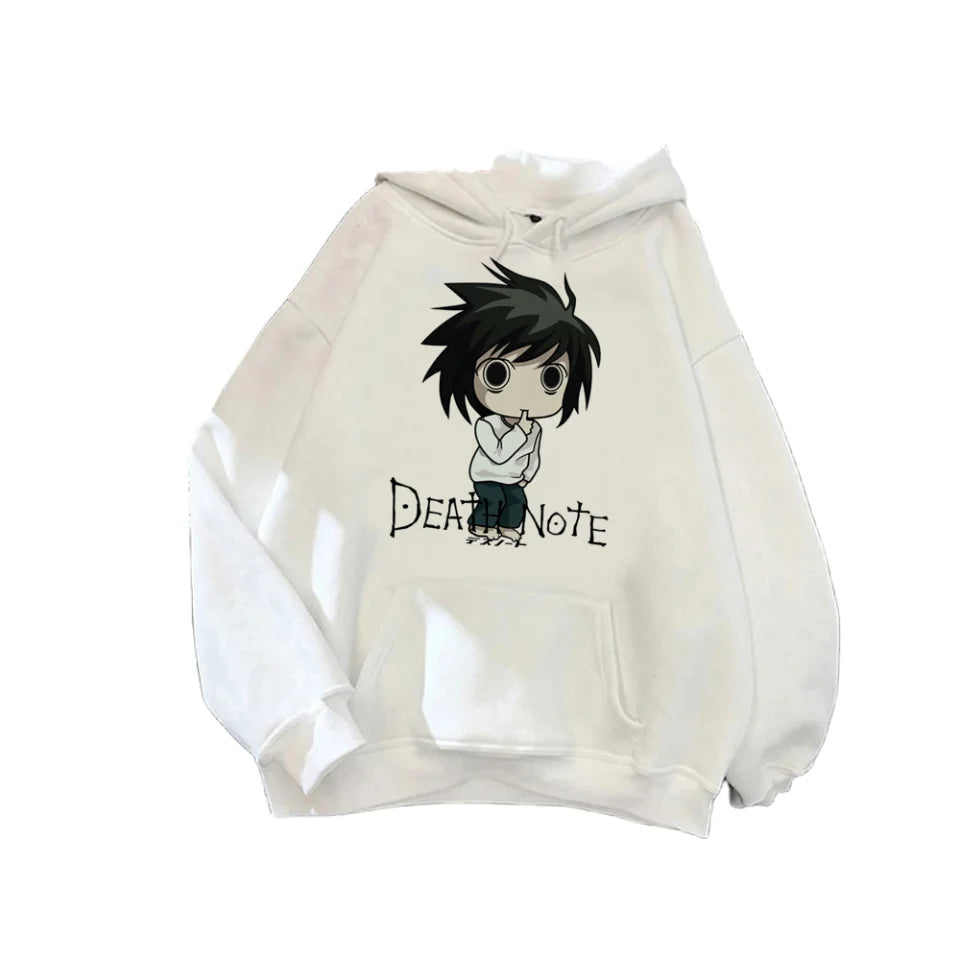 Death Note Hoodie Kawaii Mesa Aman Graphic | Hoodie | Death Note