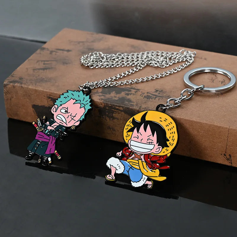 One Piece Necklace Luffy Zoro Usopp Nami Keychain | Keychain | One Piece