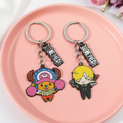 One Piece Keychain Luffy Straw Hat Sanji Nami Chopper | Keychain | One Piece