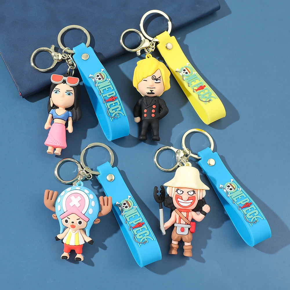 One Piece Figure Keychain Luffy Zoro Sanji Doll | Keychain | One Piece