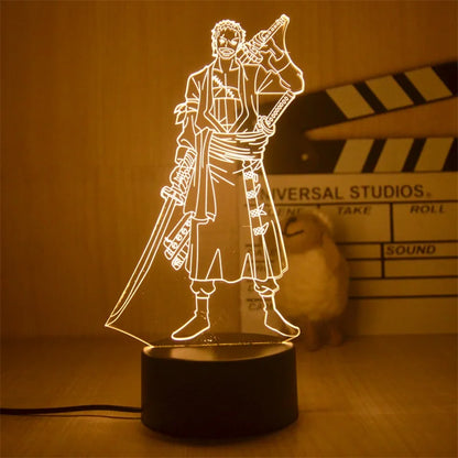 One Piece Luffy Figure 3D Illusion LED Night Light | Night Light | One Piece