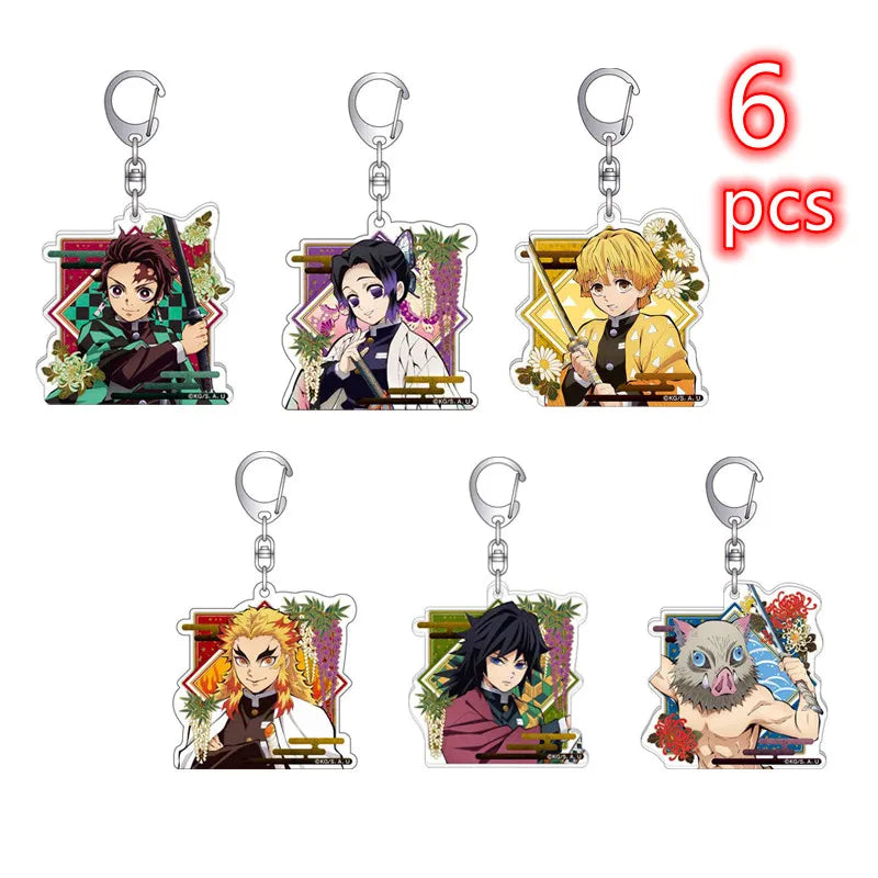 Tanjirou Giyuu Shinobu Zenitsu Nezuko Keychain Pendant | Accessories | Demon Slayer