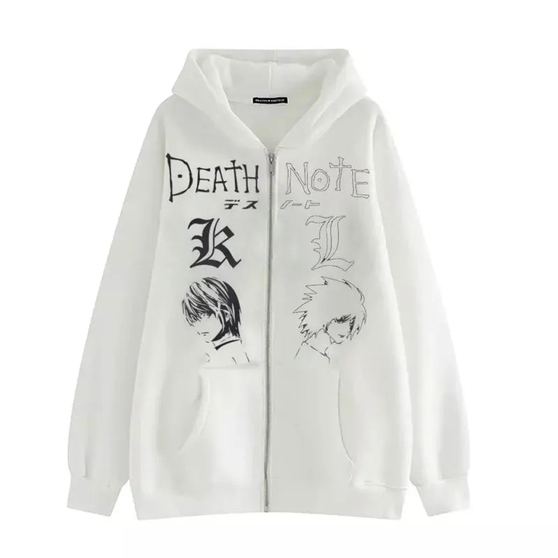 Zipper hoodie death note kawaii direct sale | Hoodie | Death Note