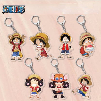 Classic One Piece Collectie Keychain Luffy Zoro Sanji Cijfers Houder Dubbelzijdig Key chain | Keychain | One Piece