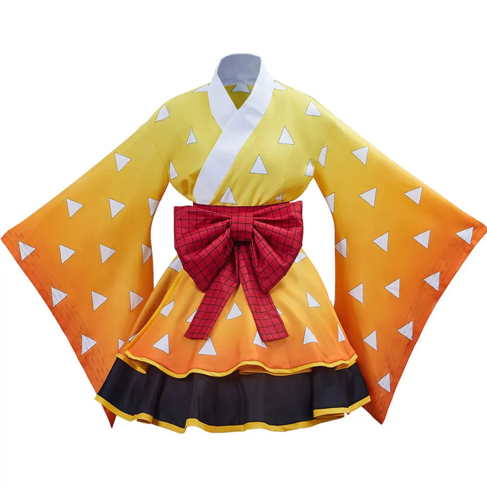 Kimono Maid Dresses Kamado Nezuko Cosplay Costume | Lolita Dress | Demon Slayer