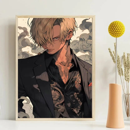 Aesthetic ONE PIECE Vinsmoke Sanji Poster Wall Sticker | Poster | One Piece