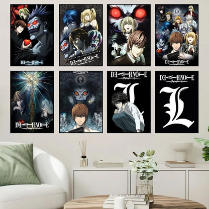 Death Note DN L Poster Prints | Wall Sticker | Death Note