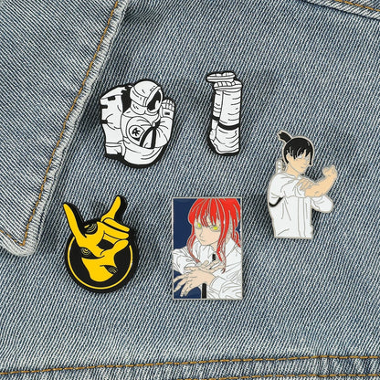 Enamel Pins Pochita Makima | Pin | Chainsaw Man