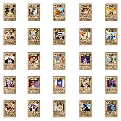 One Piece Wanted Posters Stickers | Decal Sticker | One Piece