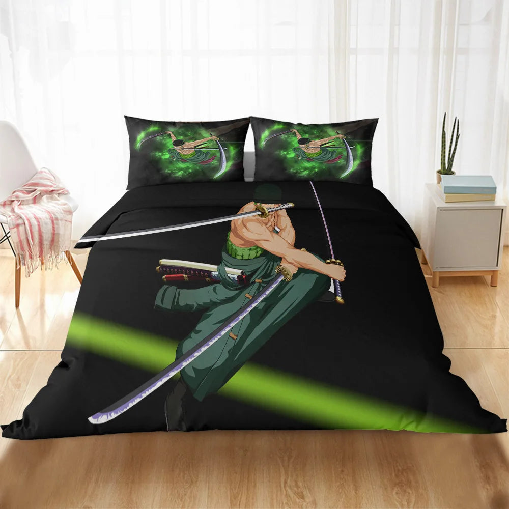 Luffy Bedding Set | Bed Sheet Pillow Case | One Piece