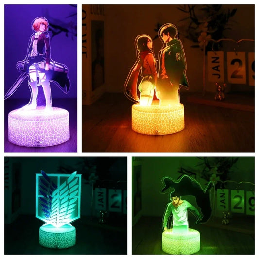 Figures 3D Lamp Attack on Titan LED Night Light | Night Light | Attack on Titan