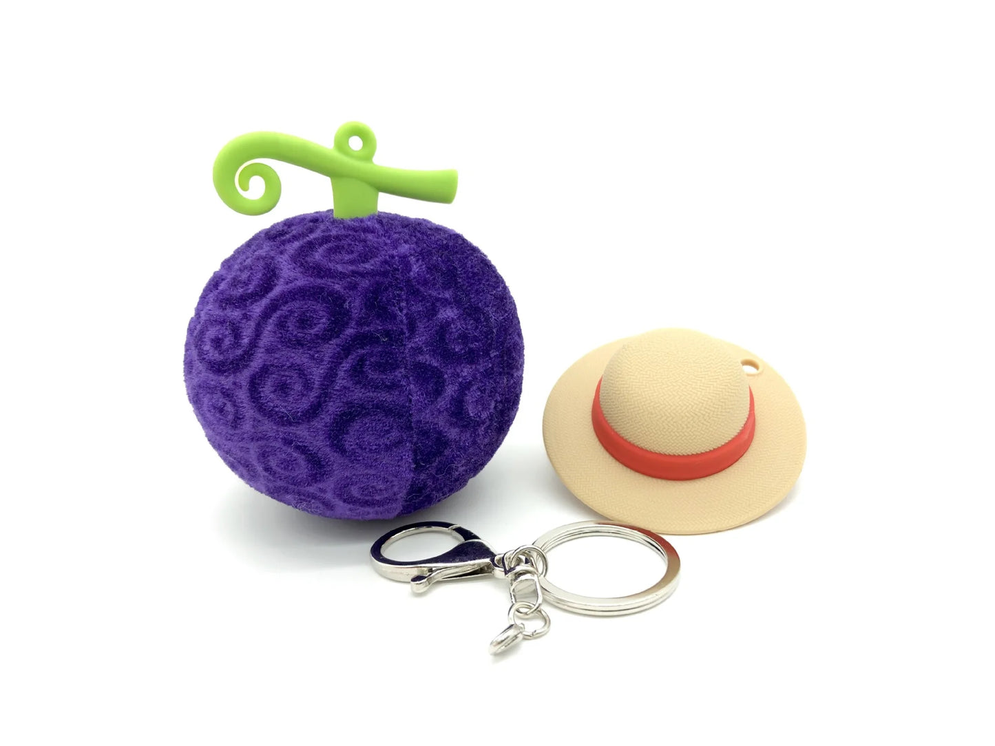 One Piece Devil Fruit Keychains Pendant Luffy Rubber Fruit | Keychain | One Piece