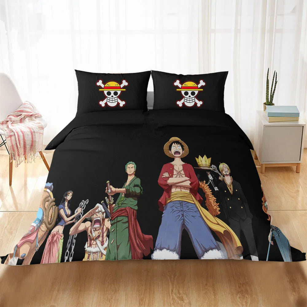 Luffy Bedding Set | Bed Sheet Pillow Case | One Piece