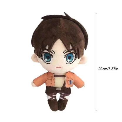 20cm Levi Eren Mikasa Plush Pillow | Plush | Attack on Titan