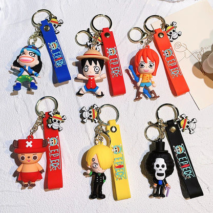 One Piece KeyChain Monkey D. Luffy Roronoa Zoro KeyRing | Keychain | One Piece