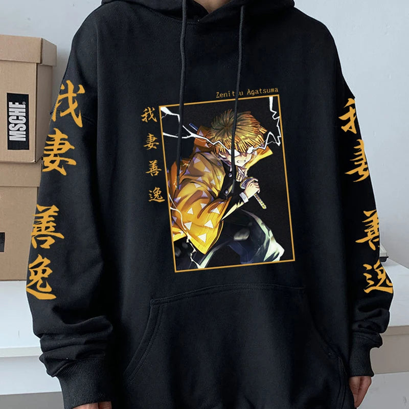 Zenitsu Agatsuma Plus Size Hoodie | Hoodie | Demon Slayer