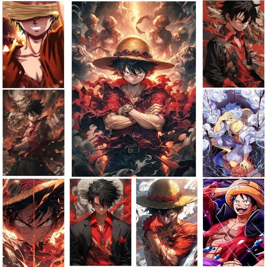 Aesthetic ONE PIECE Monkey D Luffy Poster Modern Art Mural | Poster | One Piece