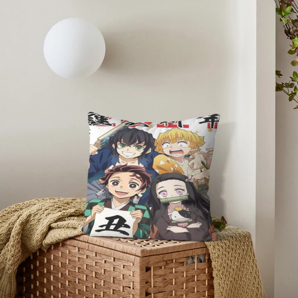 Graphic Cushion Cover 45x45cm | Pillowcase | Demon Slayer