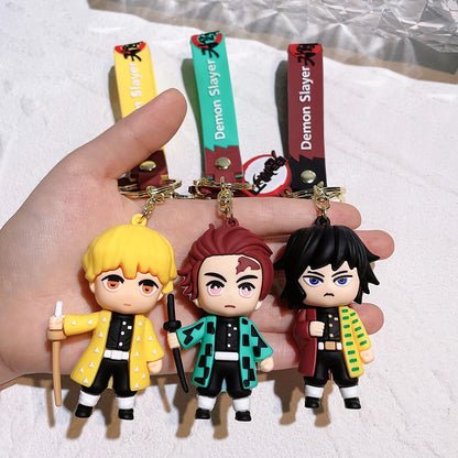 Tanjirou Figure Agatsuma Zenitsu Nezuko Kochou Shinobu PVC Key Chain | Accessories | Demon Slayer