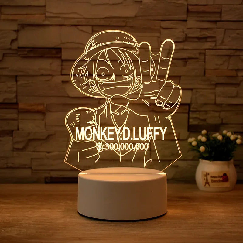 One Piece Lamp Acrylic Night Light | Night Light | One Piece