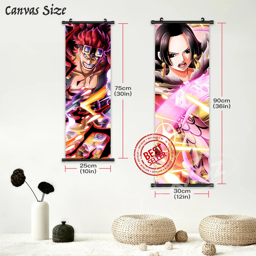 One Piece  Roronoa Zoro Sanji Decorative Paintings Dracula Scrolls Picture Nico Robin Room Decor | Poster | One Piece