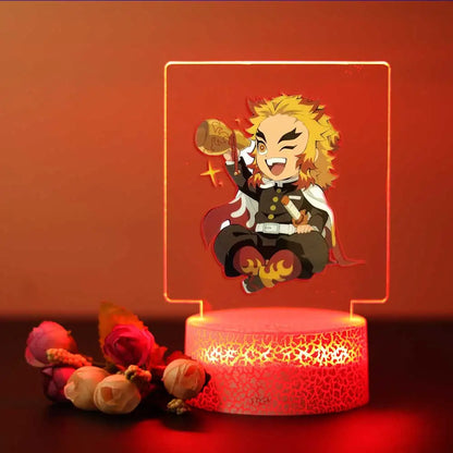 Tanjiro & Nezuko Acrylic LED Lamp | Night Light | Demon Slayer